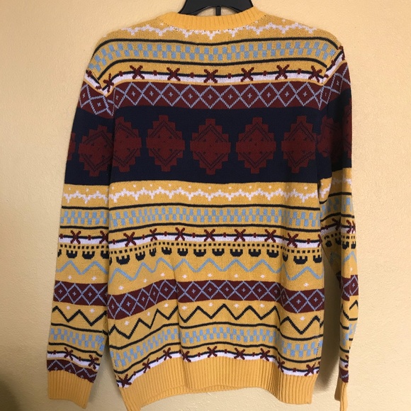 Mens Pullover Multicolor Sweater 
